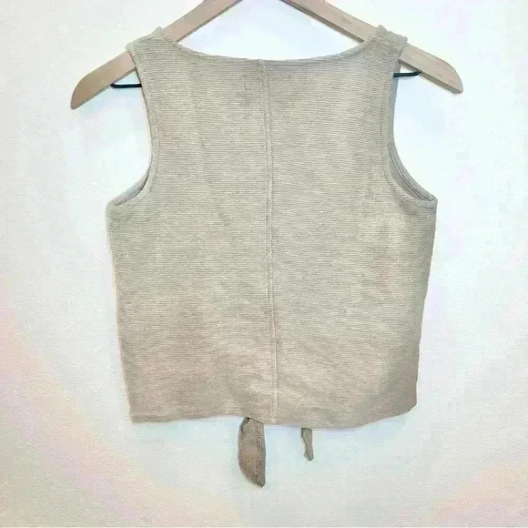 Madewell Women’s Texture & Thread Button Front Tie Tank Top Size X-Small - Picture 4 of 8